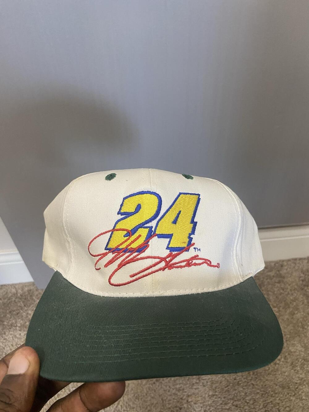 Vintage Quaker State Hat Cap Snap Back Mens One Size NASCAR Jeff Gordon Chase